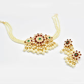 Veena Kundan Polki Choker Set - The Pashm